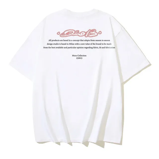 Off-White T-Shirt Mens Collection Print