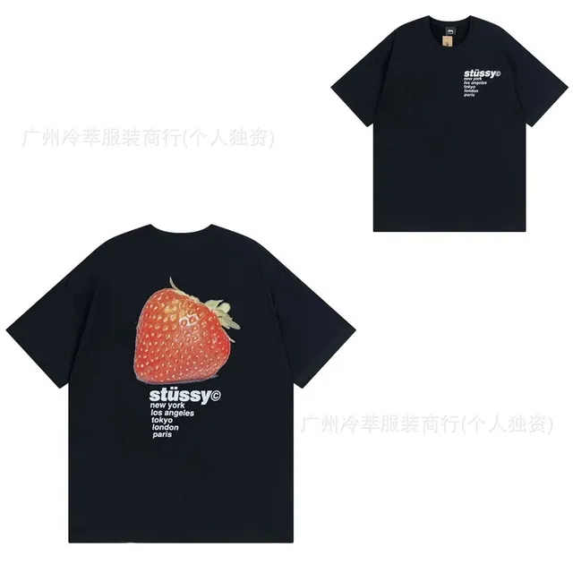 Stüssy Strawberry Tee City List Print