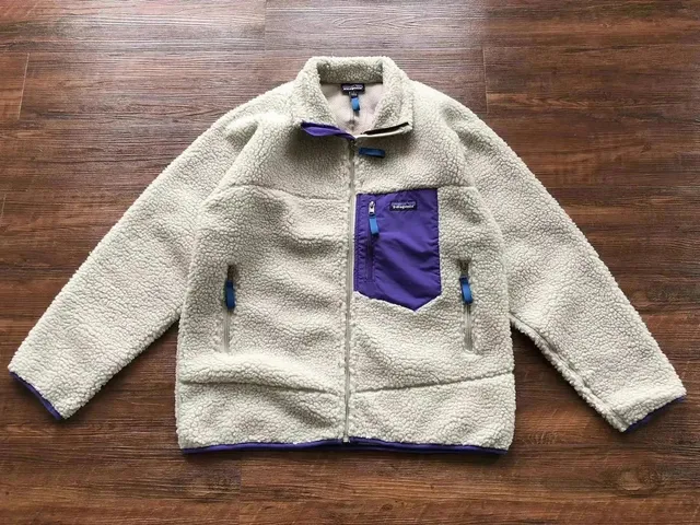 Patagonia Fleece Jacket Purple Pocket