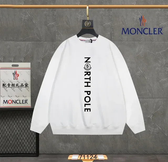 Moncler North Pole Sweatshirt Vertical Logo