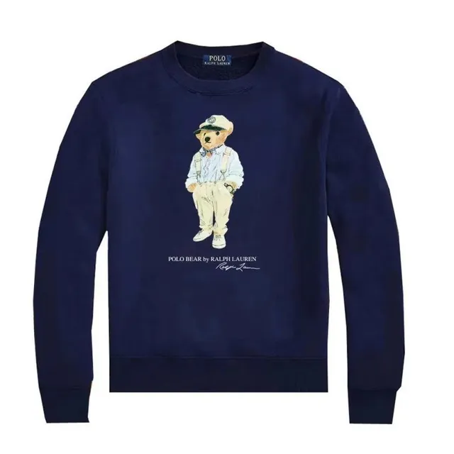 Polo Ralph Lauren Polo Bear Sweatshirt Navy with Embroidered Bear