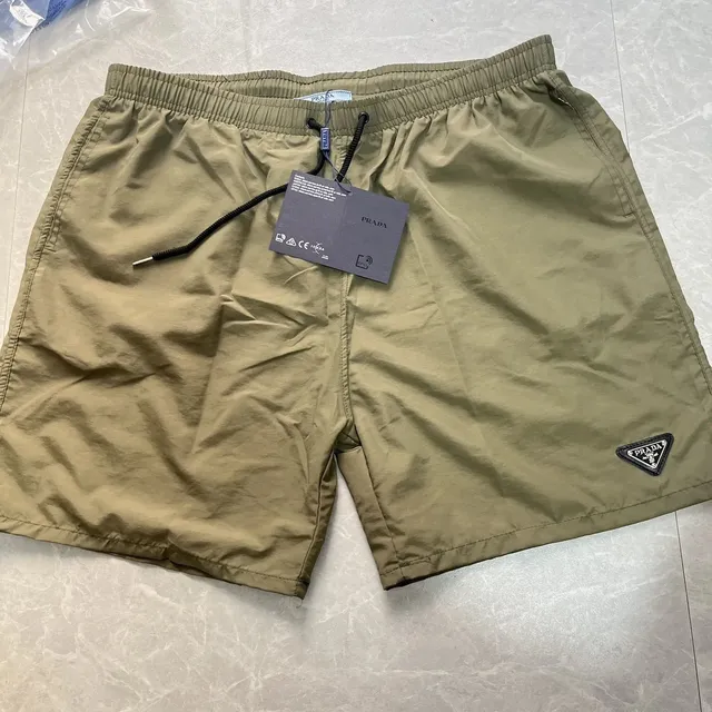 Prada Logo-Embroidered Shorts