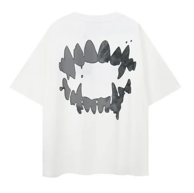 Off-White Graphic Tee Shark Teeth Print