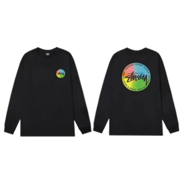 Stüssy Long Sleeve Tee Rainbow Logo