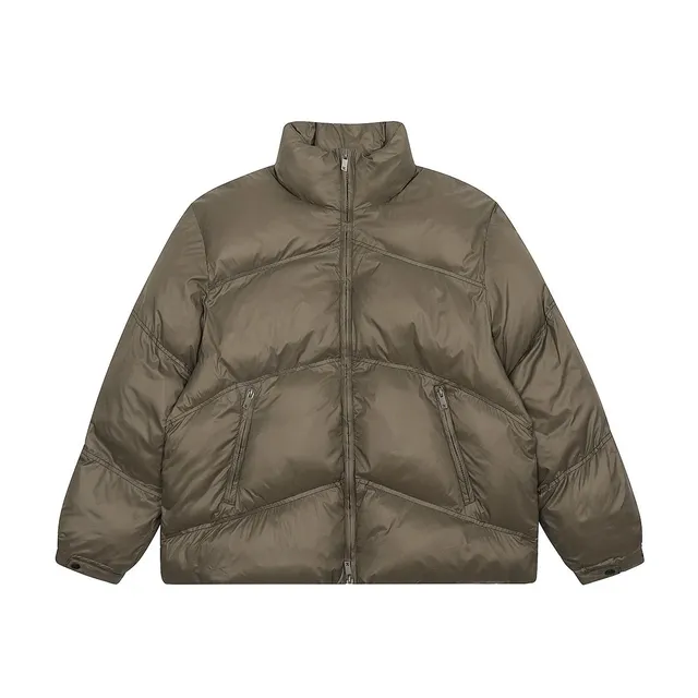 Puffer Jacket Olive Beige