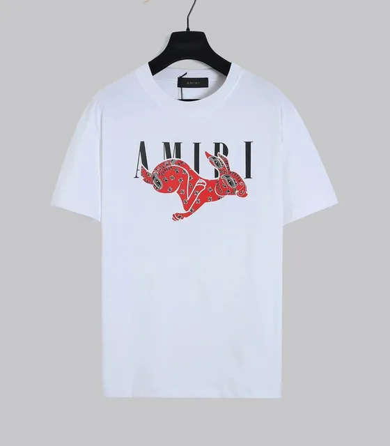 Amiri Rabbit Graphic Tee Bandana Rabbit Print