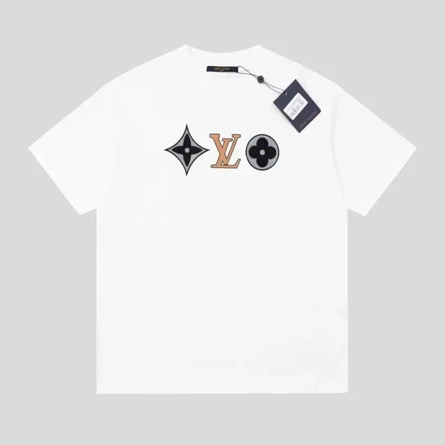 Louis Vuitton T-Shirt Triple Logo Embroidered