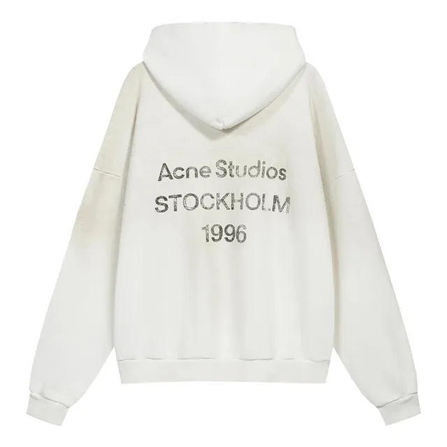 Acne Studios Hooded Sweatshirt Stockholm 1996 Print