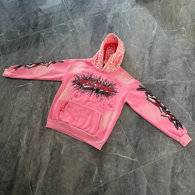 Hellstar Hooded Sweatshirt Flame Logo Gradient