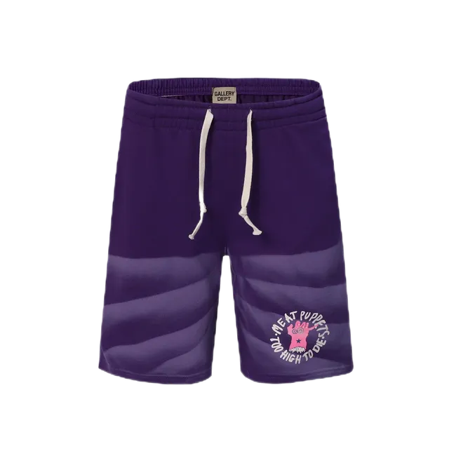 Gallery Dept. Sweat Shorts Too High to Die Print