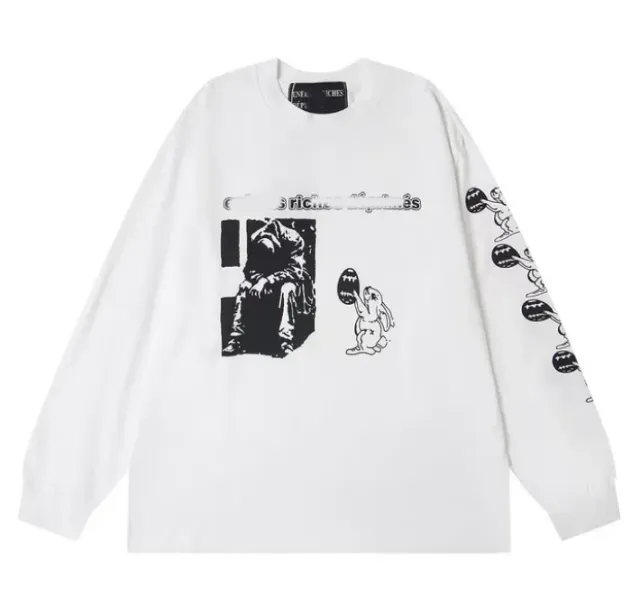 Er051 white long sleeve t