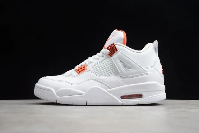 Air Jordan 4 White Orange
