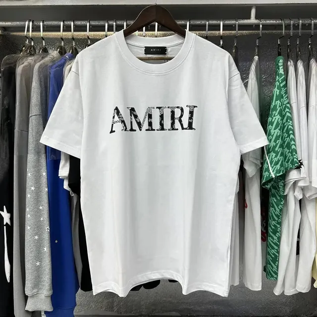 Amiri Logo Tee Bandana Print Logo