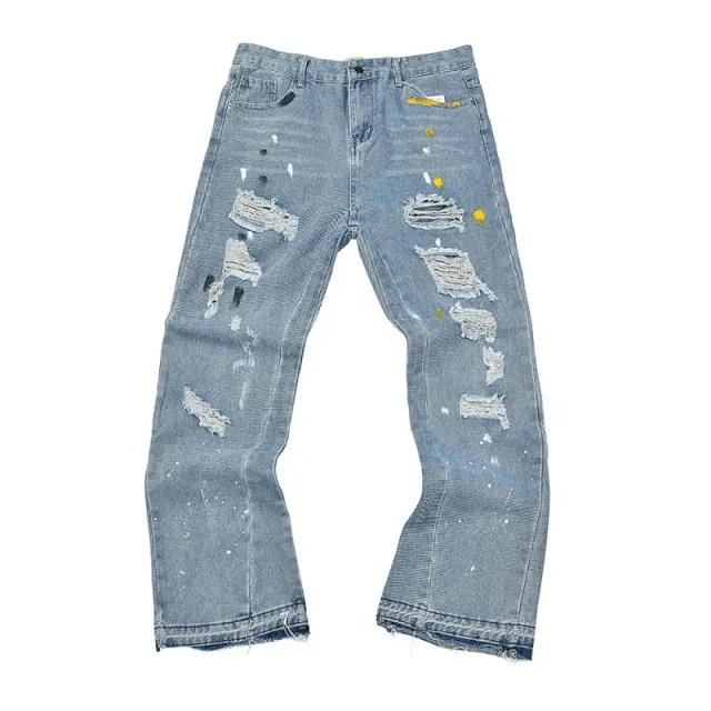 Levi's 501 Distressed Paint-Splatter Ripped