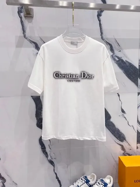 Couture Logo Tee Christian Dior Couture Print