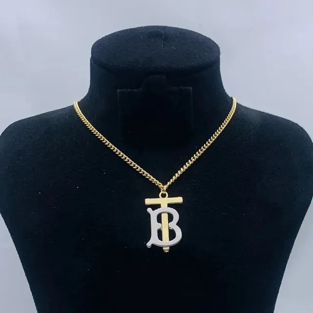 Burberry TB Logo Pendant Two-Tone