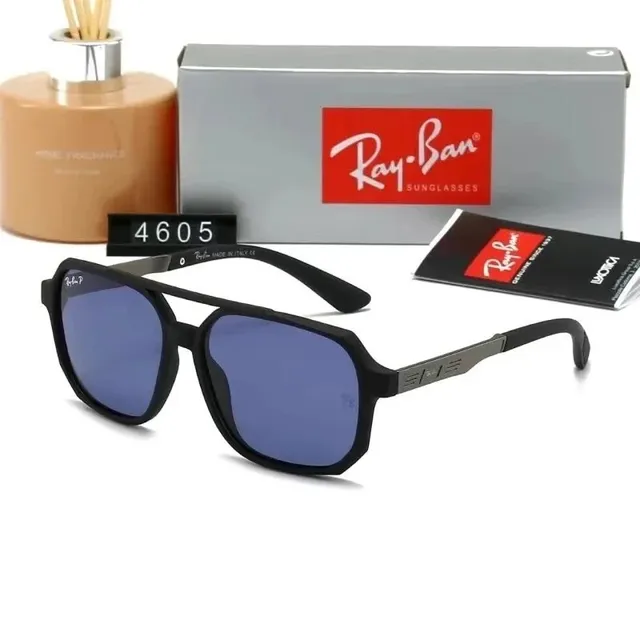 Ray-Ban RB4605 Matte Black with Blue Lens