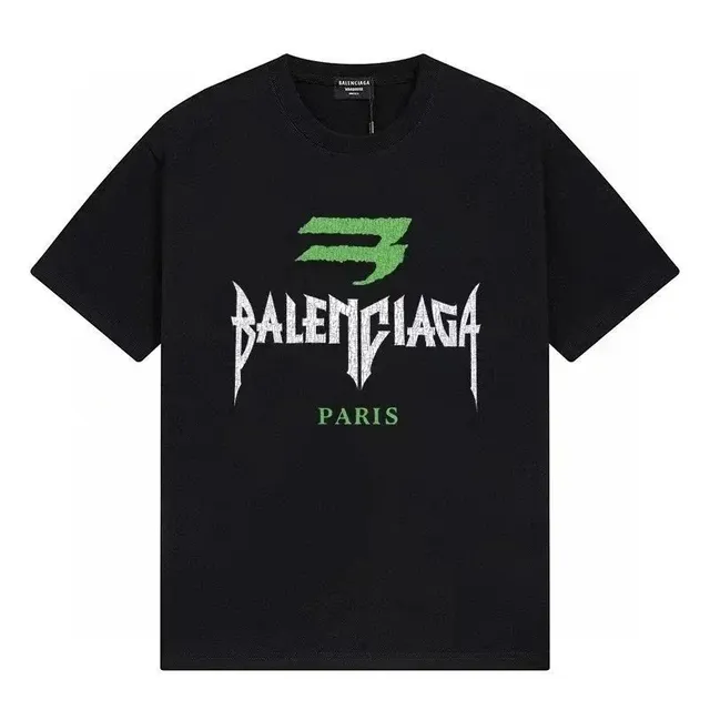 Balenciaga Graphic T-Shirt Green Logo