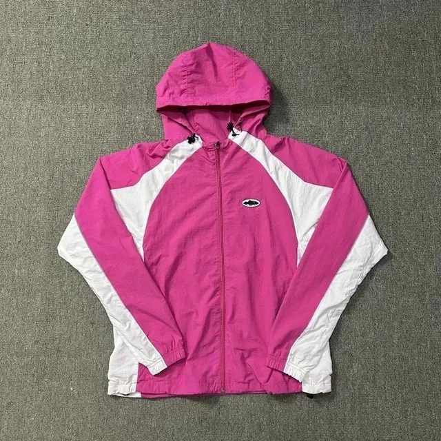 BAPE Shark Hooded Jacket Pink and White Panel