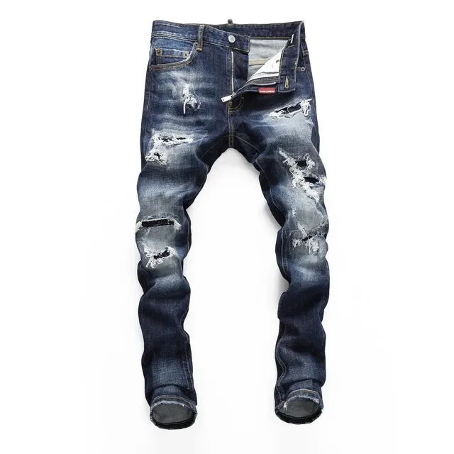 Dsquared2 Distressed Slim Fit Jeans Heavy Ripped