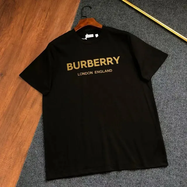 Burberry Logo T-Shirt Gold Print