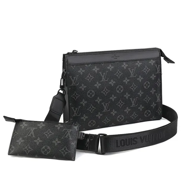 Louis Vuitton Monogram Shadow Messenger Black