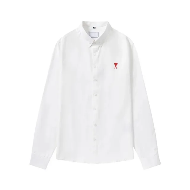 Amiri Button-Up Shirt Red Heart Logo