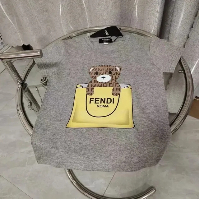 Fendi Graphic T-Shirt Baguette Bear Print