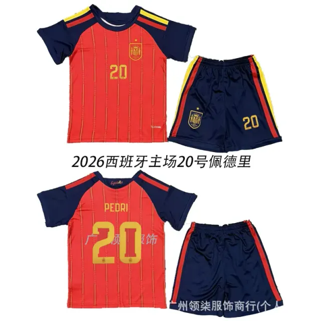 2026 spain home jersey #20 pedri kit