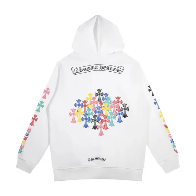 Chrome Hearts Hoodie Multicolor Cross Print
