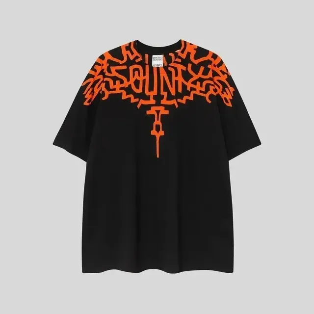 Marc Jacobs Graphic Tee Neon Orange Print