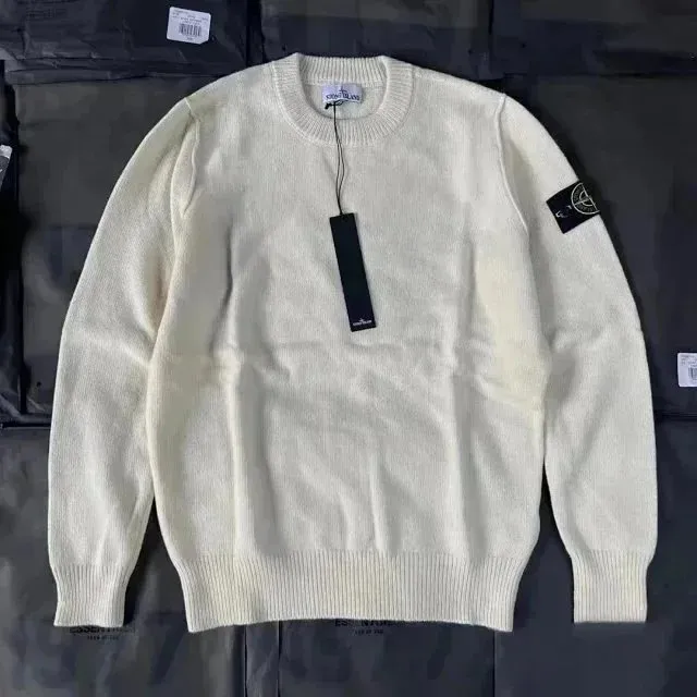 Stone Island Crewneck Sweater Classic Logo Patch