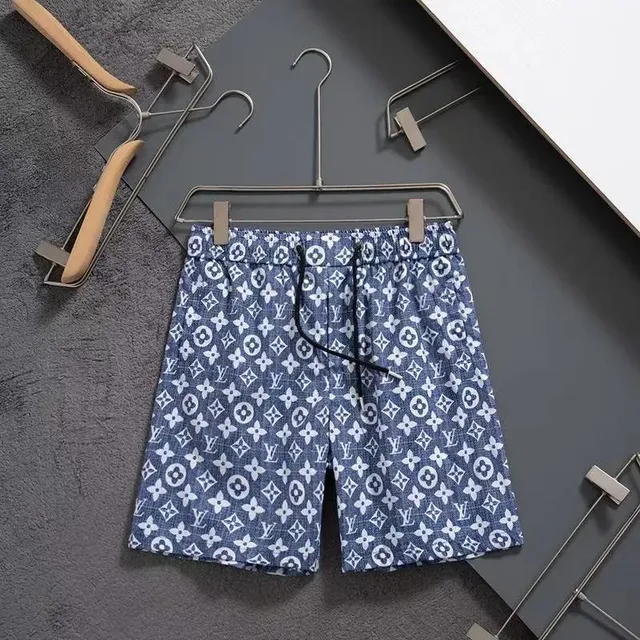 Louis Vuitton Monogram Shorts Denim Print