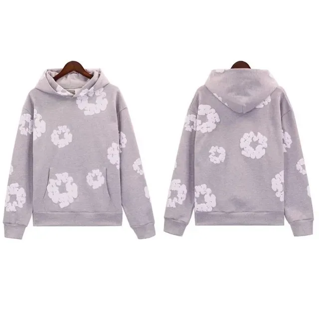 Hooded Sweatshirt Floral Print