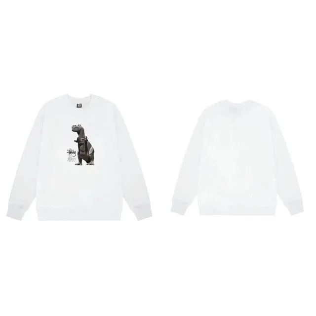 Stüssy × Disney Crewneck Sweatshirt Toy Story Rex Graphic