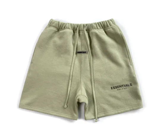 Fear of God Essentials Cotton Terry Shorts Olive