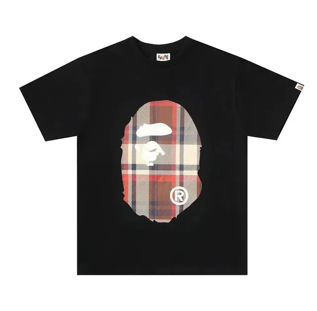 BAPE Ape Head T-Shirt Plaid Ape Head