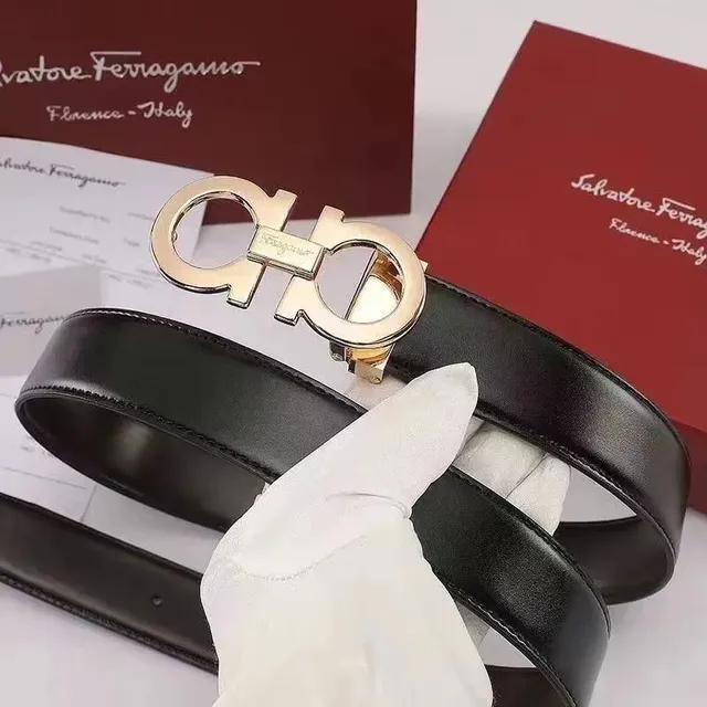 Ferragamo Gancini Belt Gold Buckle