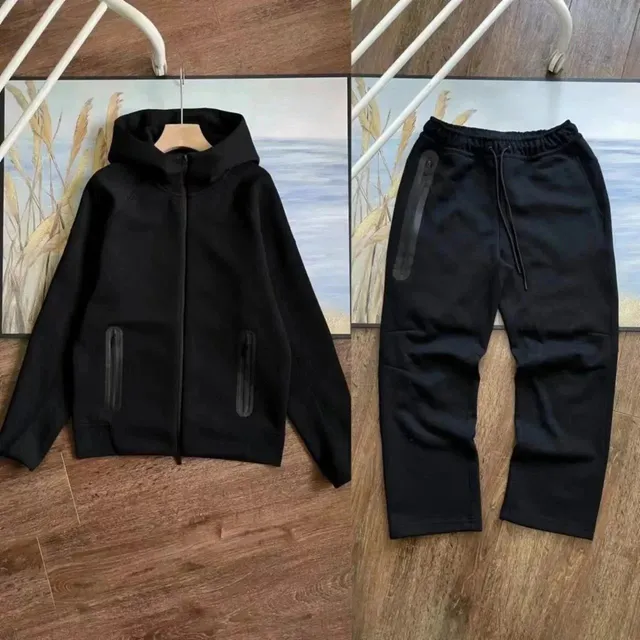 Nike Tech Fleece Hoodie and Joggers All Black