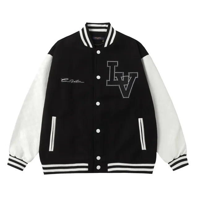 Louis Vuitton Varsity Jacket LV Logo Embellished