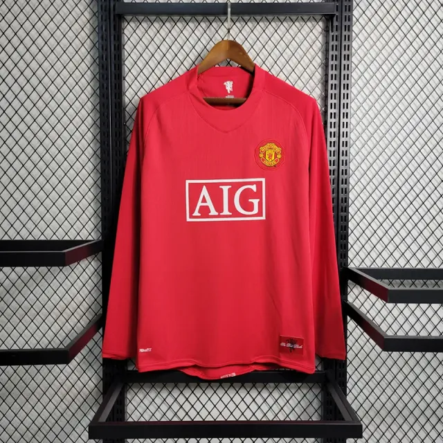07-08 manchester united home long sleeve league