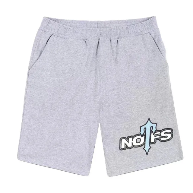 NOFS Logo Shorts Light Grey with Embroidered Logo