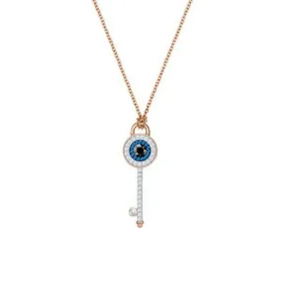 Devil's eye key necklace