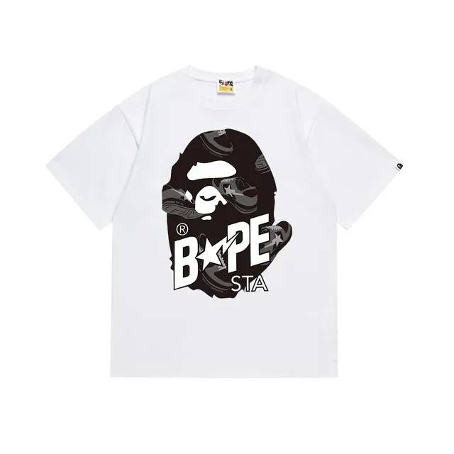BAPE Graphic Tee Ape Head with Sneaker Print