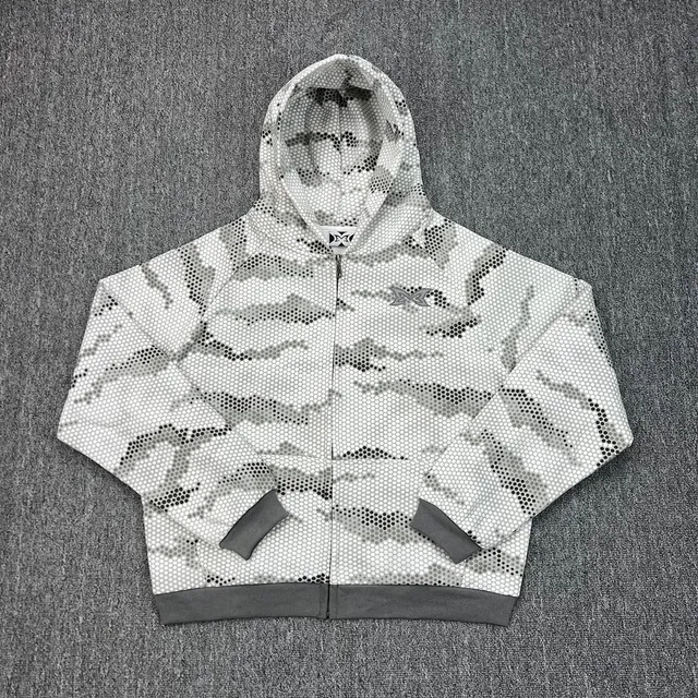 Mertra Zip-Up Hoodie Hex Camo