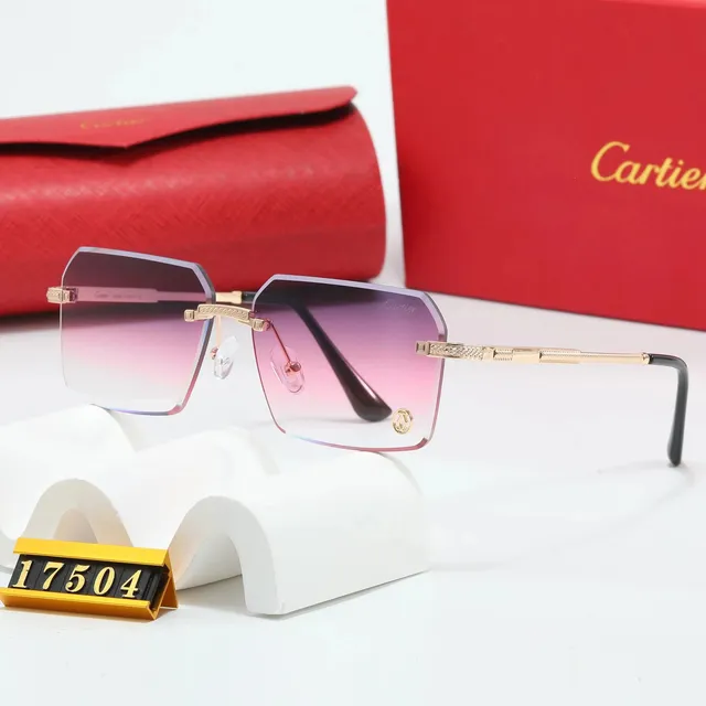 Cartier Sunglasses Gradient Pink Lens
