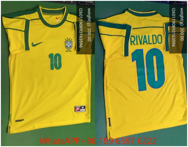 Nike Brazil National Team Jersey Rivaldo #10