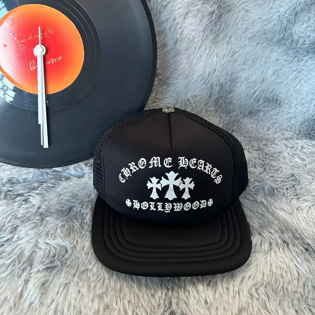 Chrome Hearts Trucker Hat Hollywood Cross