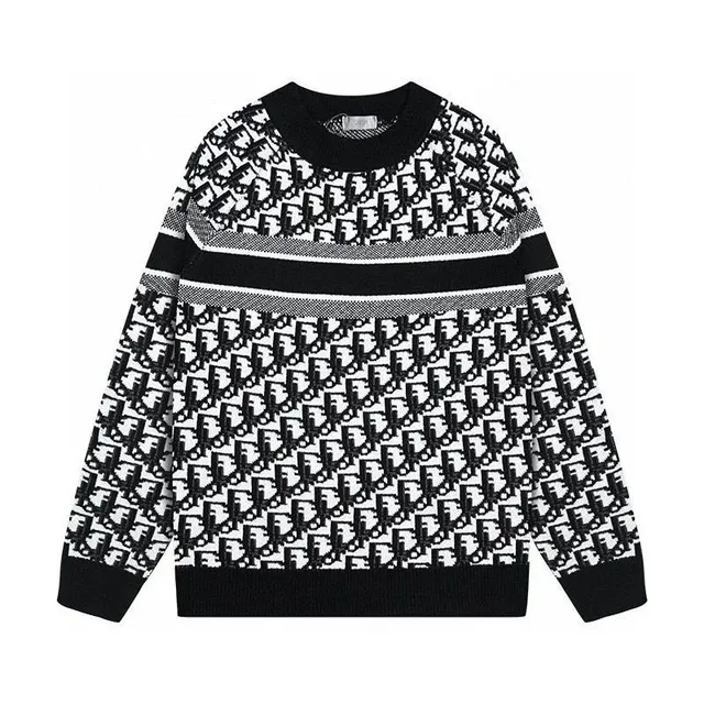 Dior Knit Sweater Oblique Logo Pattern