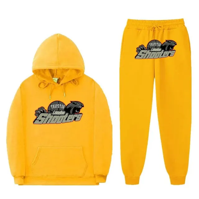 Corteiz Hoodie and Joggers Set London Shooters Graphic